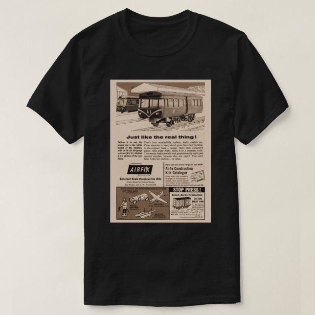 Camiseta Como A Coisa Real! - Airfix 2 (Frente do Design)