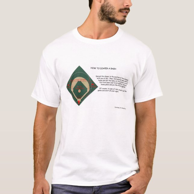 Camiseta Como à fralda um bebê (Frente)