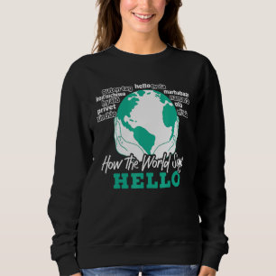 Camiseta Como A Palavra Diz Olá Em Inglês Professora Da Esl