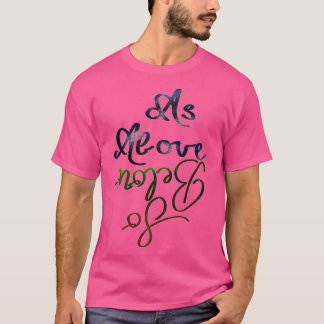 Camiseta Como acima, abaixo de 6