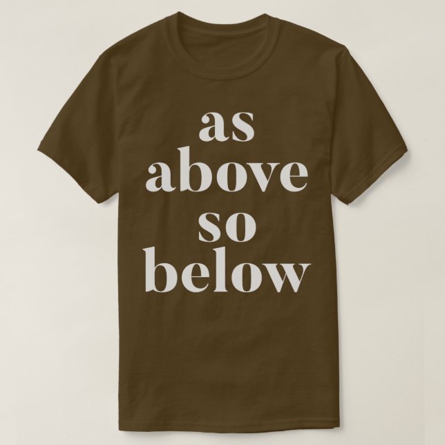 Camiseta Como acima de 1 (Frente do Design)