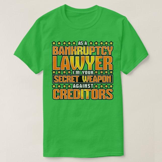 Camiseta Como Advogado De Falência (Frente do Design)