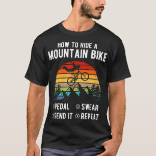 Camiseta Como andar de bicicleta de montanha Engraçado MTB