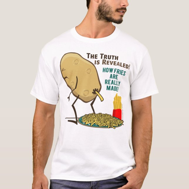 Camiseta Como As Fries São Realmente Adultadas (Frente)
