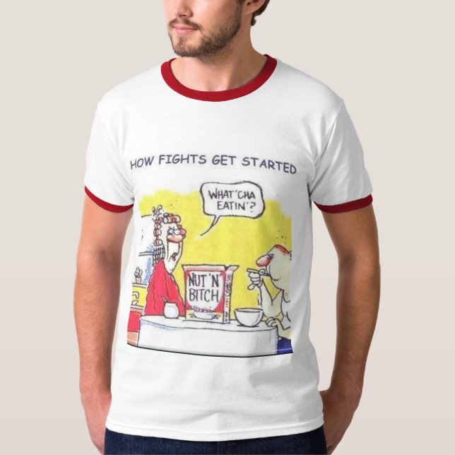 Camiseta Como as lutas obtêm começadas (Frente)