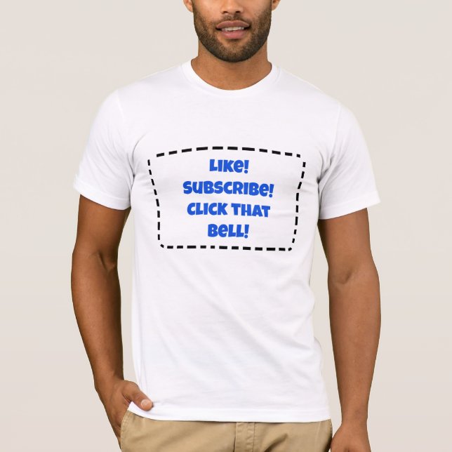 Camiseta Como! Assine! Clique Naquele Celular! YouTuber T-S (Frente)