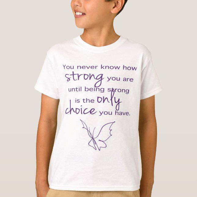 Camiseta Como borboleta forte (Frente)