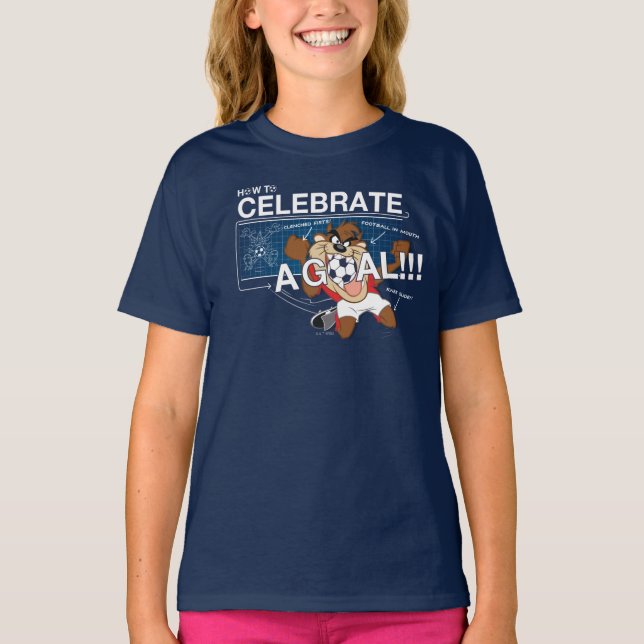Camiseta Como Celebrar um Gol com TAZ™ (Frente)