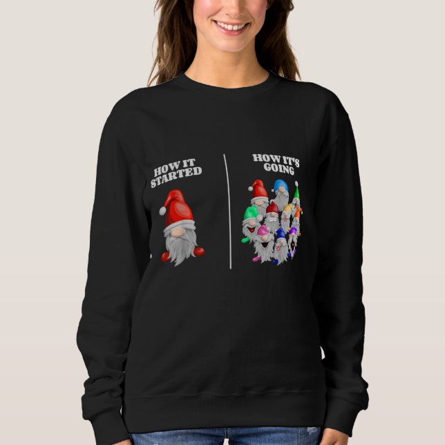 Camiseta Como começou como está indo para a Engraçada Jarda (Frente)
