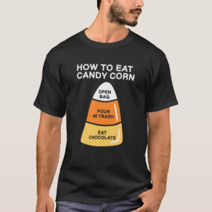 Camiseta Como Comer Doces Milho Engraçados Crianças Adultos