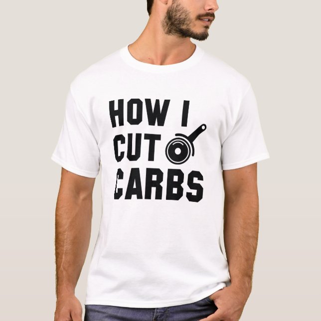 Camiseta Como corto carboidratos (Frente)