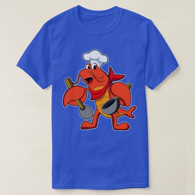 Camiseta como cozinheiro com colher de Wooden (Frente do Design)