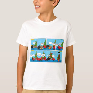 Camiseta Como decorar uma banda desenhada de árvore de Nat