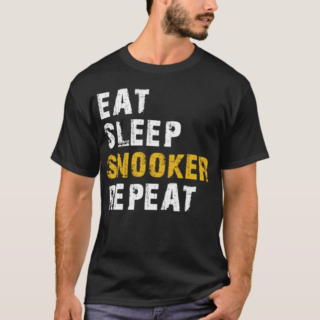 Camiseta como dormir Snooker (Frente)