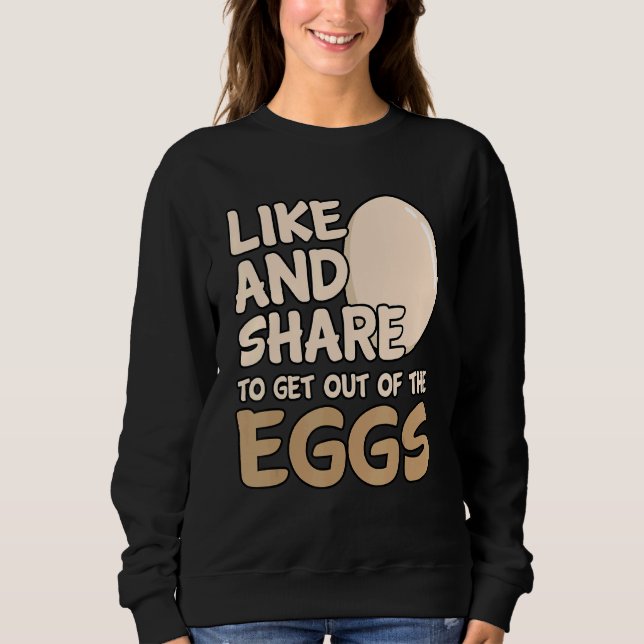 Camiseta Como E Compartilhar Para Sair Dos Ovos (Frente)