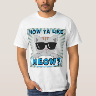 Camiseta Como É O MEOW? Gatos Engraçados