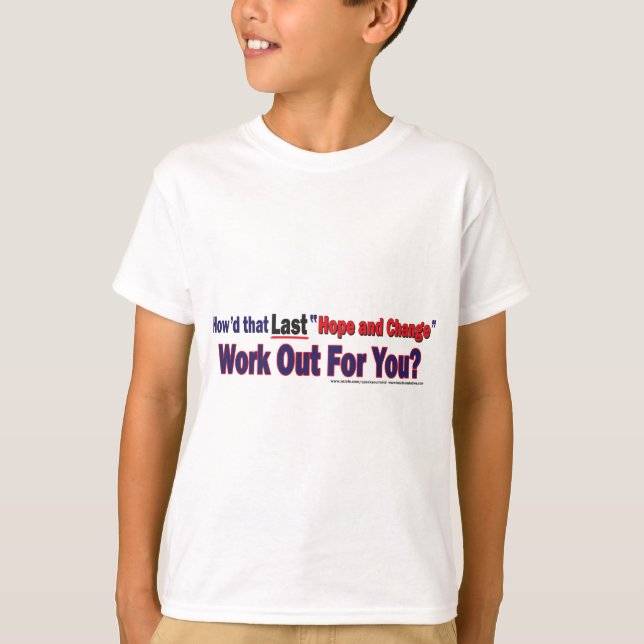 Camiseta Como é que a Última Esperança e a Mudança funciona (Frente)