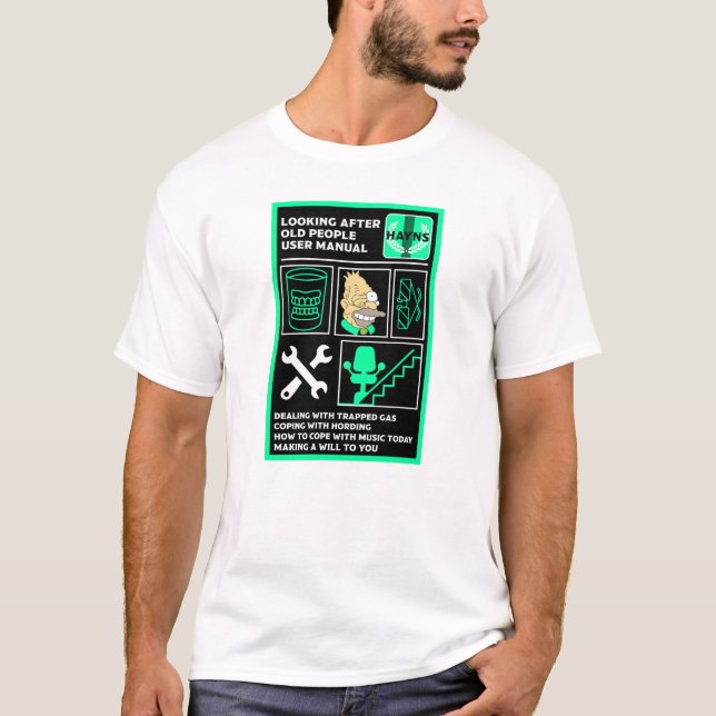 Camiseta Como entender Pessoas antigas (Frente)