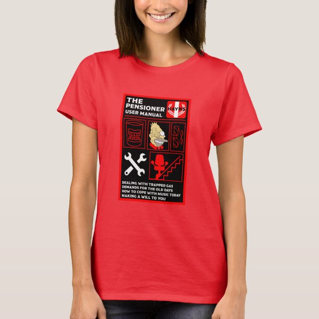 Camiseta Como entender Pessoas antigas (Frente)