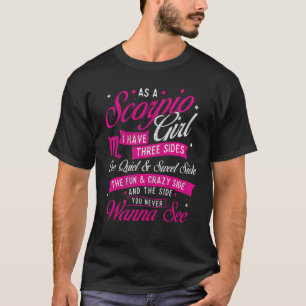 Camiseta Como Escorpião Eu Tenho Três Lados - Astrologia Z