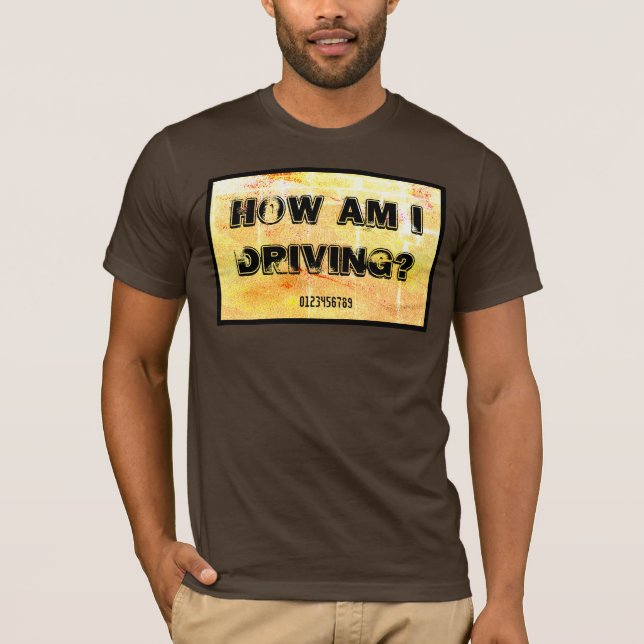 Camiseta Como estou dirigindo? (Frente)
