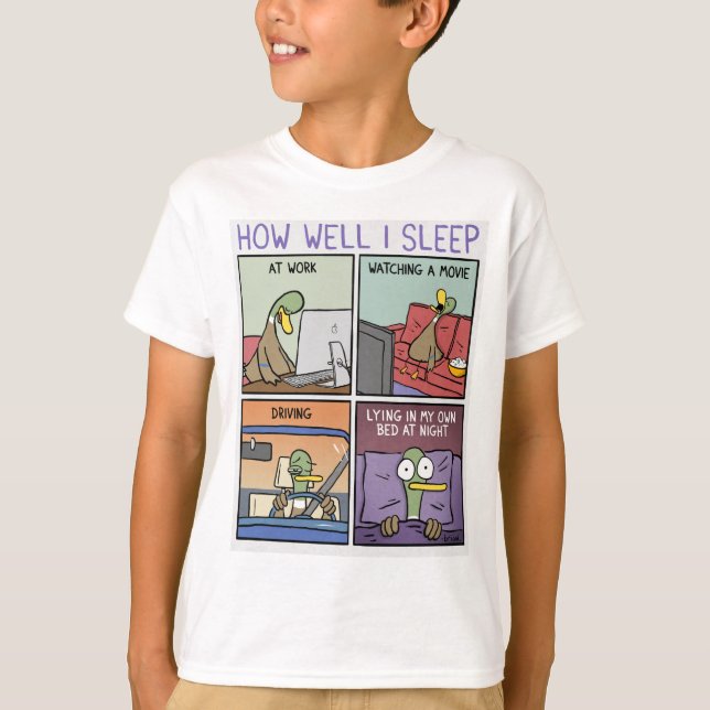 Camiseta Como eu durmo (Frente)