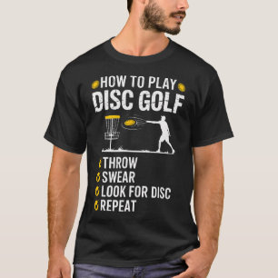 Camiseta Como Eu Jogo Golfe de Disco Olhar para Disco Repet