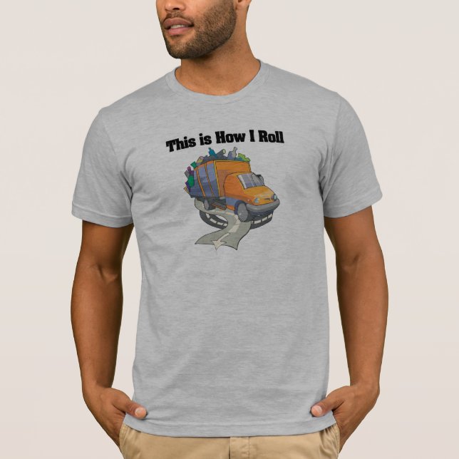 Camiseta Como Eu Rolo (Caminhão de Lixo) (Frente)