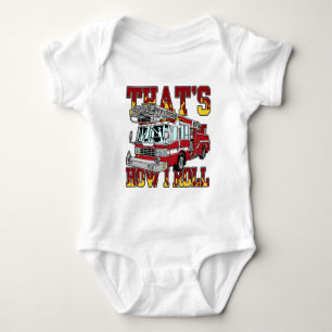 Camiseta Como eu rolo o carro de bombeiros