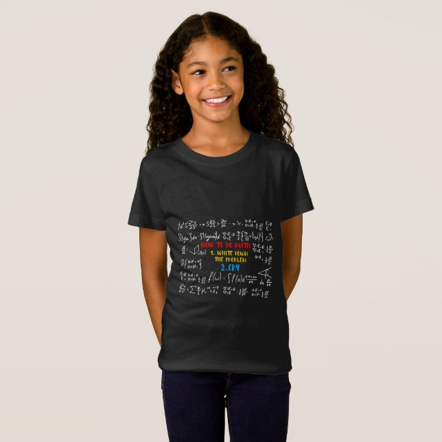 Camiseta Como Fazer Matemática Citação Divertida (Frente Completa)