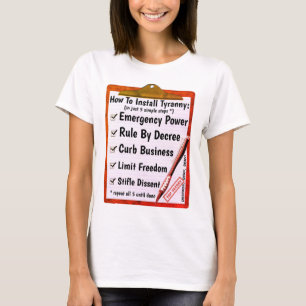 Camiseta Como fazer - Tirania (leve)