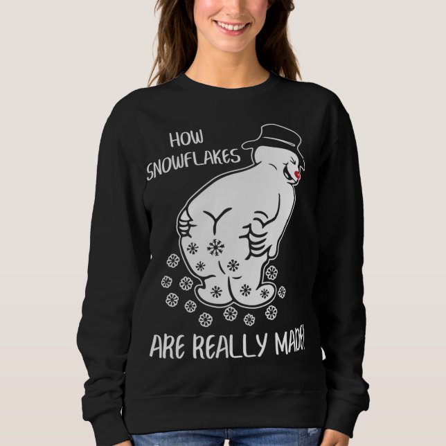 Camiseta Como Floco de Neve É Realmente Engraçado No Natal (Frente)