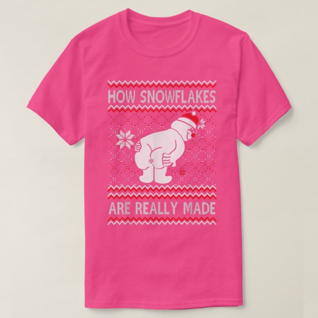 Camiseta Como Flocos de Neve São Realmente Feitos Cristo De (Frente do Design)