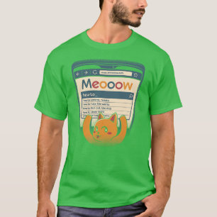 Camiseta Como governar o gato mundial usando um computador
