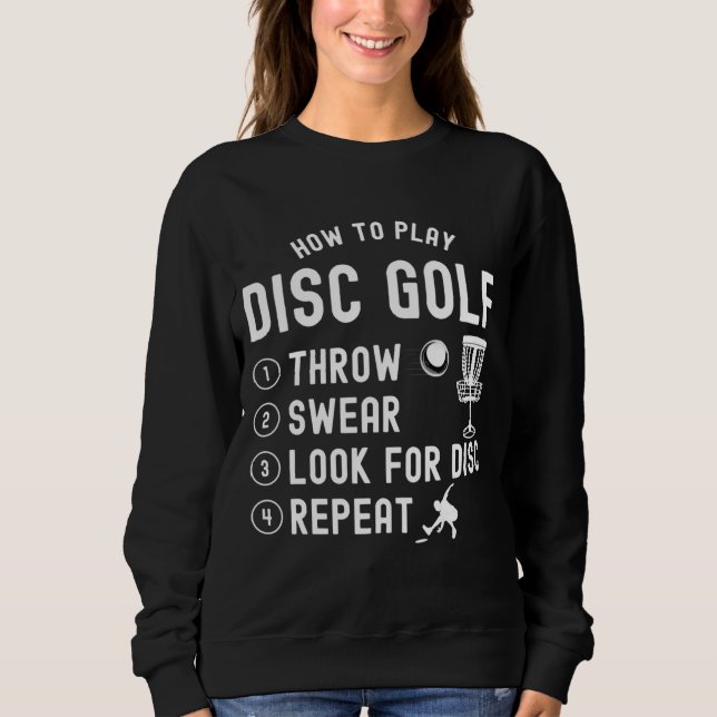 Camiseta Como jogar golfe de disco engraçado (Frente)