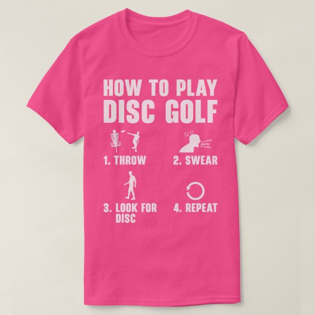 Camiseta Como Jogar Golfe De Disco Engraçado Frisbee Golf P (Frente do Design)