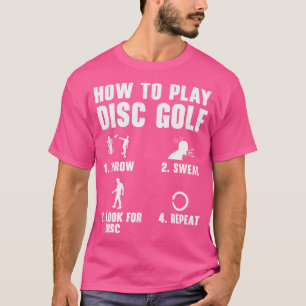 Camiseta Como Jogar Golfe De Disco Engraçado Frisbee Golf P