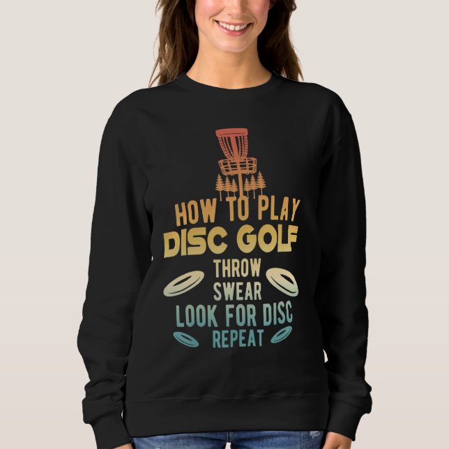 Camiseta Como Jogar Golfe de Disco  Golfe de Disco (Frente)