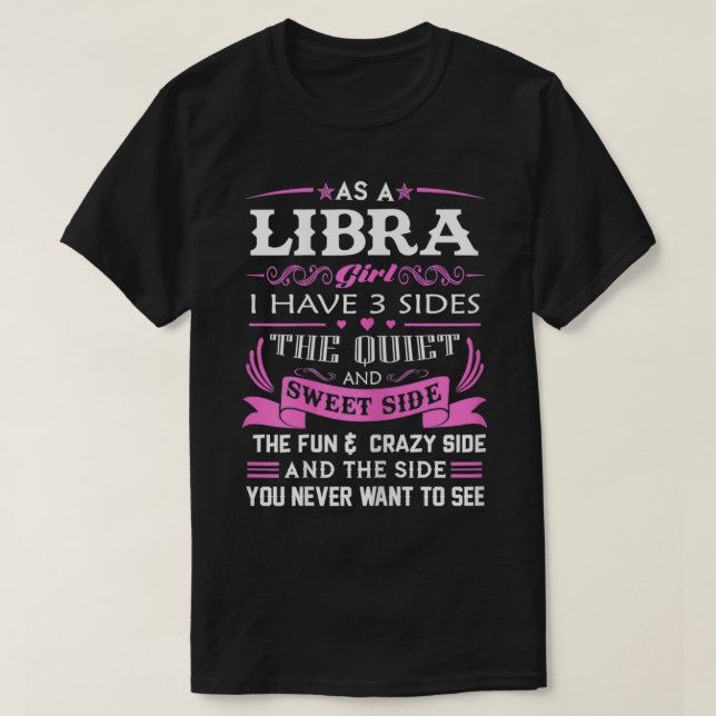 Camiseta Como Libra, Eu Tenho Três Dons De Aniversário. (Frente do Design)