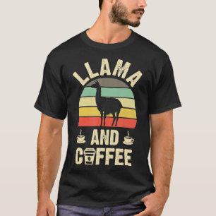 Camiseta como Llama Café Funny retro vintage llamas