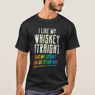 Camiseta Como Meu Hetero Whiskey Amigos Lgbtq Orgulho gay P