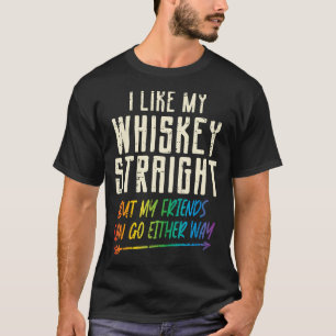 Camiseta Como Meu Hetero Whiskey Amigos Lgbtq Orgulho gay P