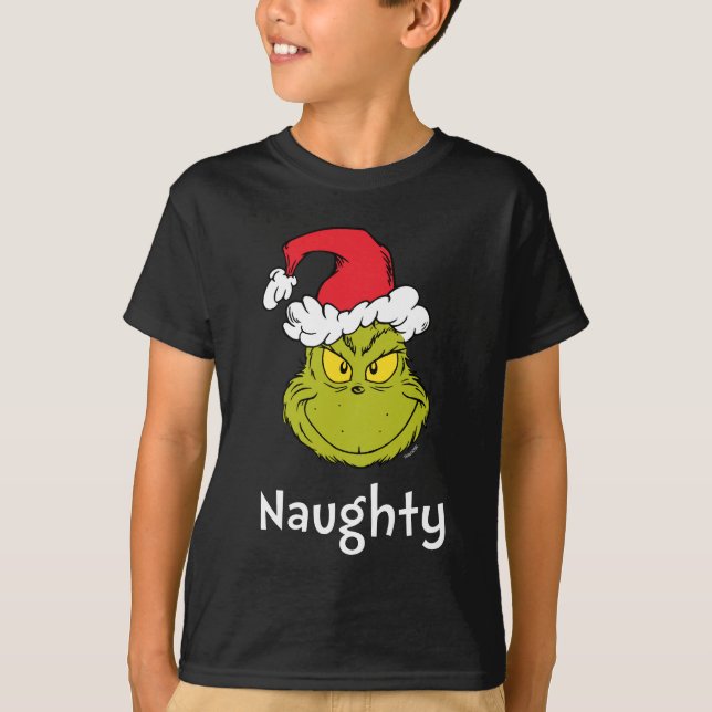 Camiseta Como o Grpolegadas roubou o Natal | Naughty Grpole (Frente)