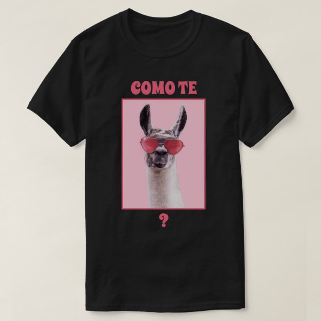 Camiseta Como o lama (Frente do Design)