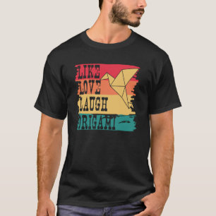 Camiseta Como o Love Laugh Origami Master Paper Hobb
