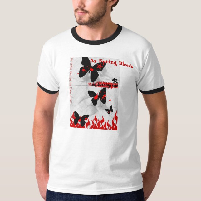 Camiseta Como o primavera sangra o T da campainha das caras (Frente)