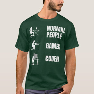 Camiseta Como O Programador Senta Um Engraçado Codificaç