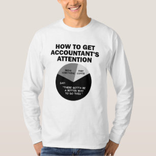 Camiseta Como Obter a Atenção do Contador Café Grátis