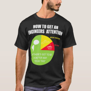 Camiseta Como Obter Um Engenheiro Engraçado De Atenção Aos 
