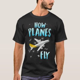 Camiseta Como os Aviões Voam  Legal Engenheiro Aeroespacial